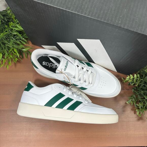Adidas Men\'s Breaknet 3 White Green Sneakers Size 11 main image 6